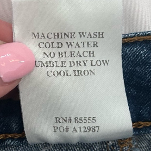 Eunina Ruby High Rise Stacked Waist Denim Shorts Size Small - Picture 6 of 8